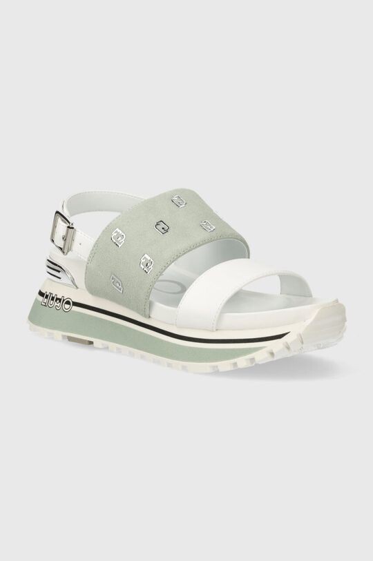 LIU JO MAXI WONDER SANDAL8 босоножки Liu Jo, бирюзовый кроссовки liu jo maxi wonder 75 liu jo бежевый