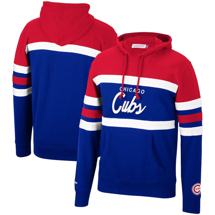 

Пуловер с капюшоном Mitchell & Ness Chicago Cubs, роял