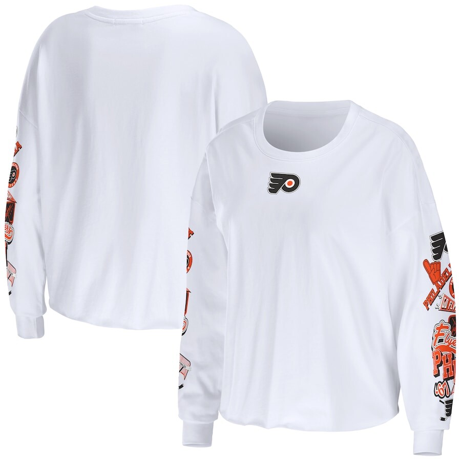 

Футболка с длинным рукавом WEAR by Erin Andrews Philadelphia Flyers, белый
