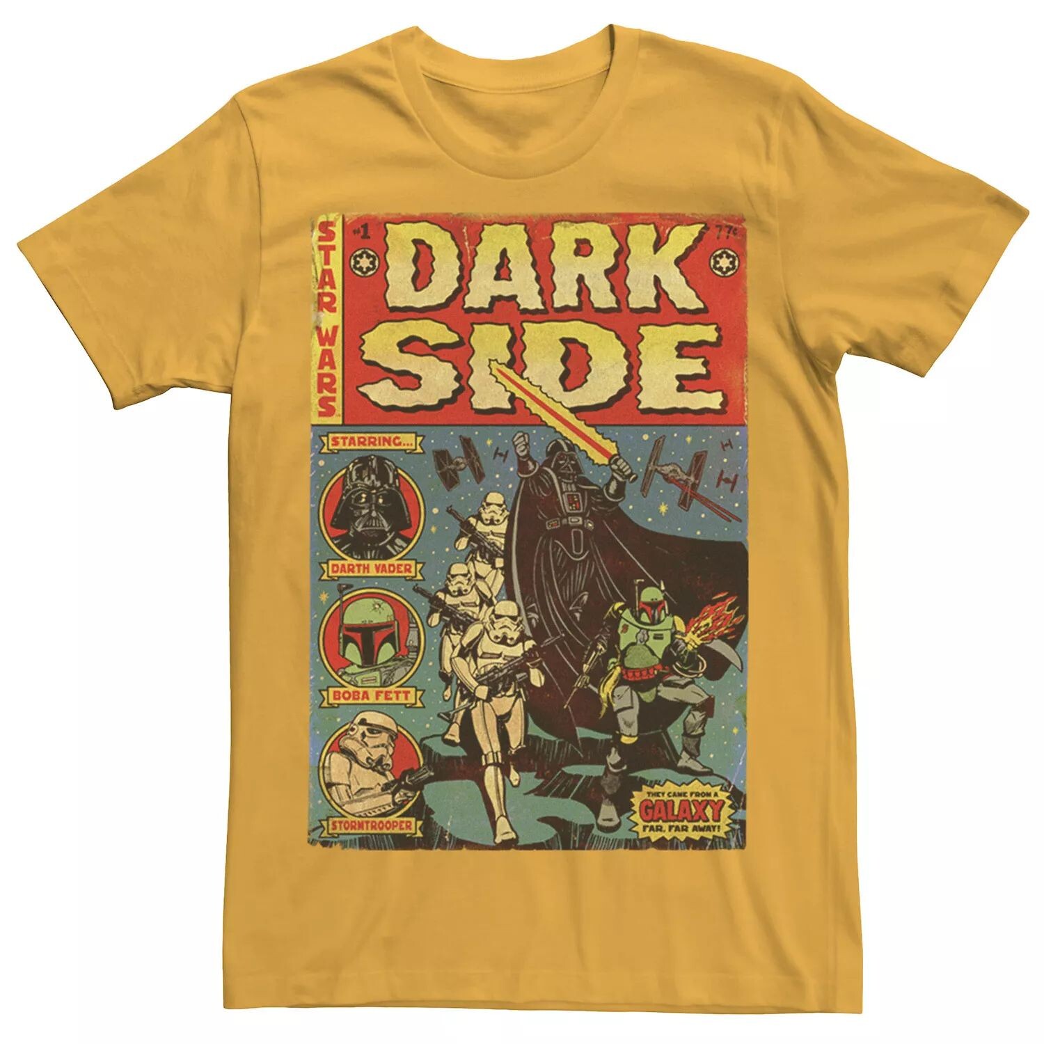 

Мужская футболка с обложкой комиксов Vader Dark Side в стиле ретро Star Wars