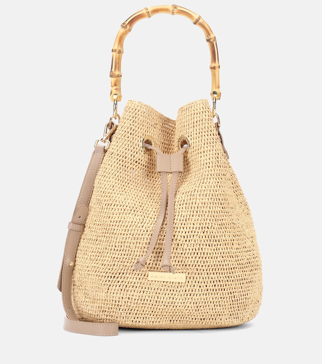 Миниатюрная сумка-ведро savanna bay из рафии Heidi Klein, бежевый heidi