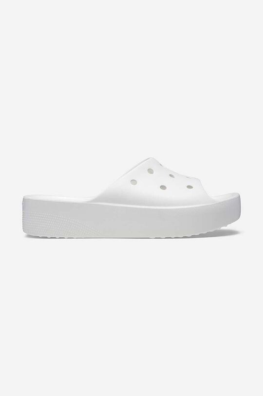 

Классические шлепанцы на платформе Crocs, белый