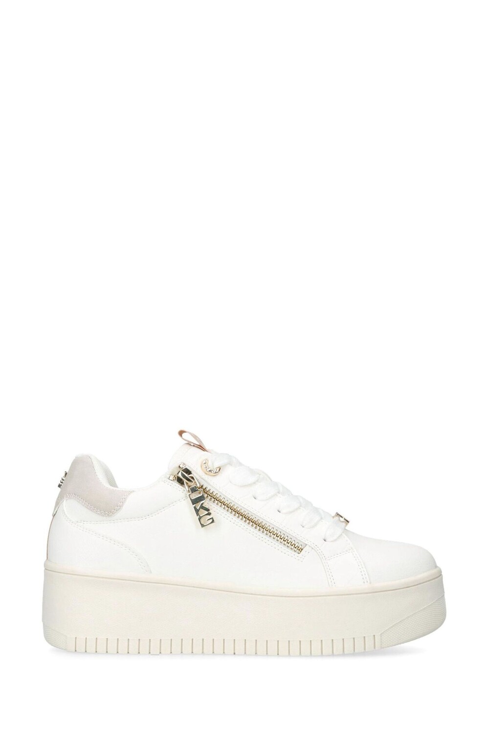 

Белые спортивные туфли Leslie с молнией сбоку KG Kurt Geiger, белый