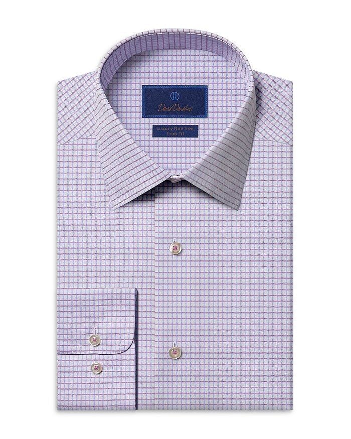 

Рубашка Slim Fit из твила с пуговицами спереди David Donahue