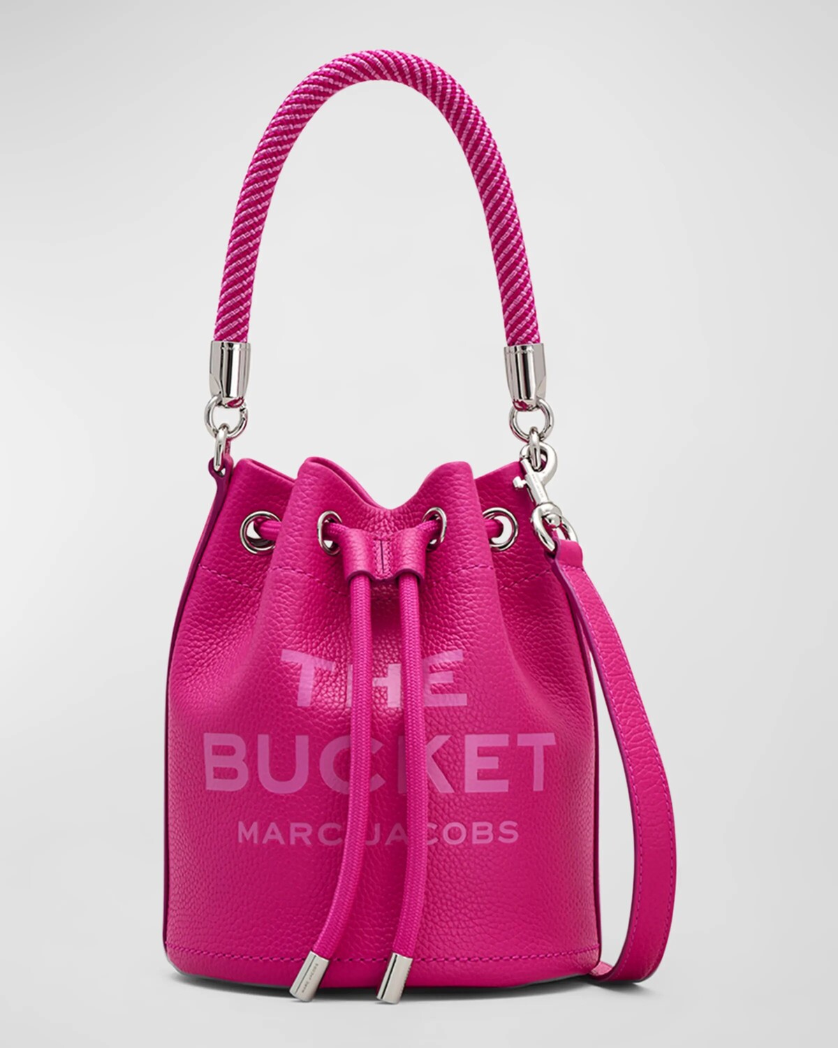 

Кожаная сумка-мешок Marc Jacobs, цвет Hot Pink