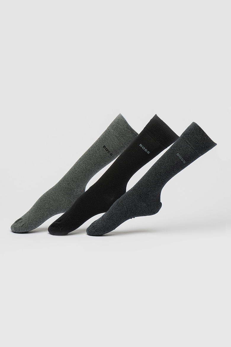 Длинные носки – 3 пары Boss, черный