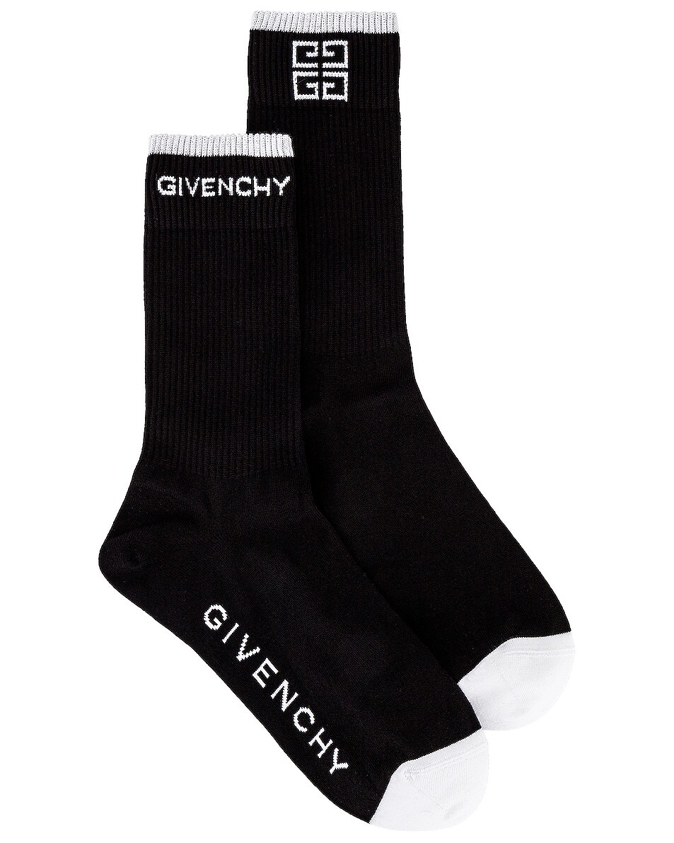 цена Носки Givenchy 4G, цвет Black & White