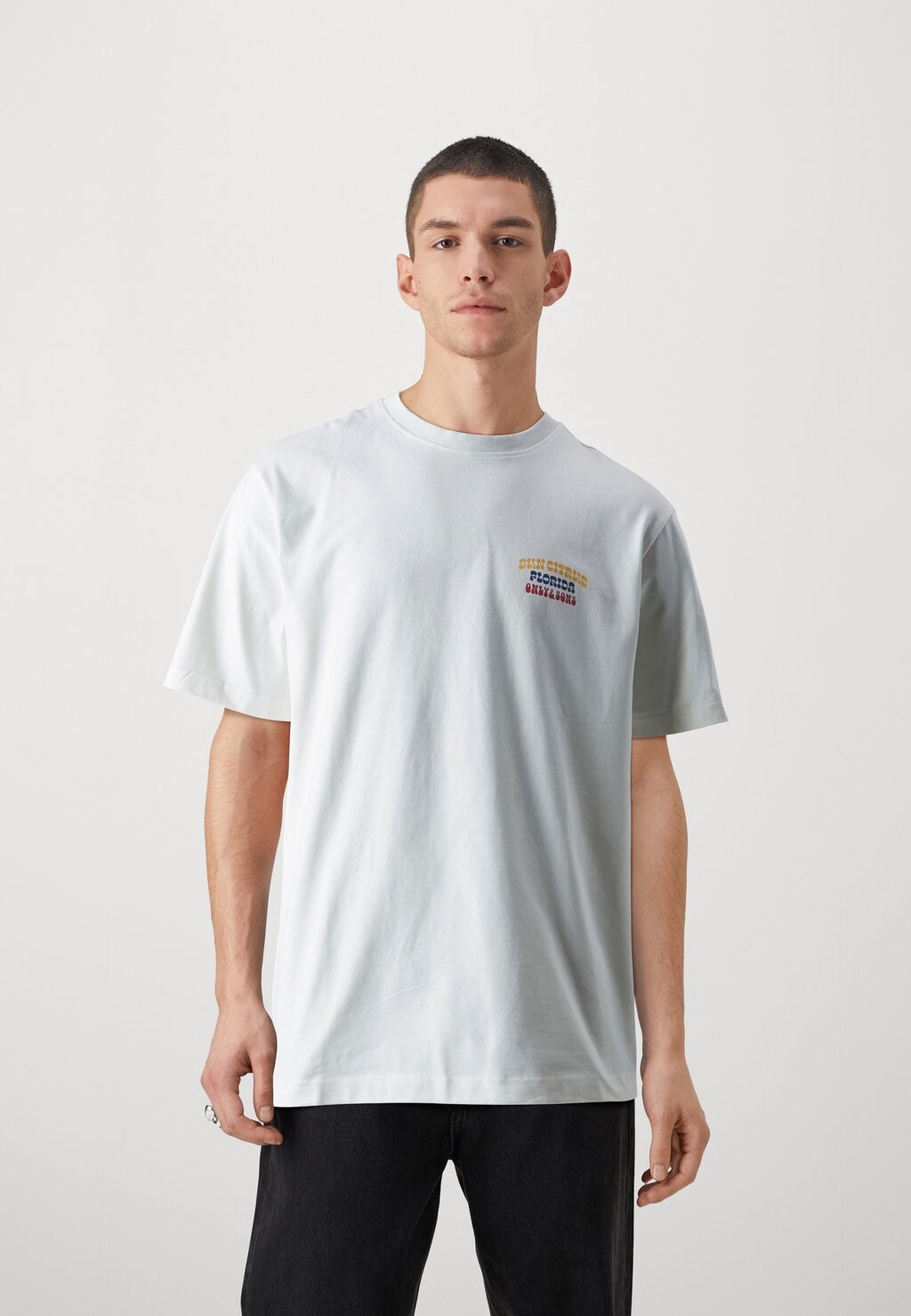 

Футболка с принтом ONSKYSON FOOD TEE UNISEX Only & Sons, цвет cloud dancer