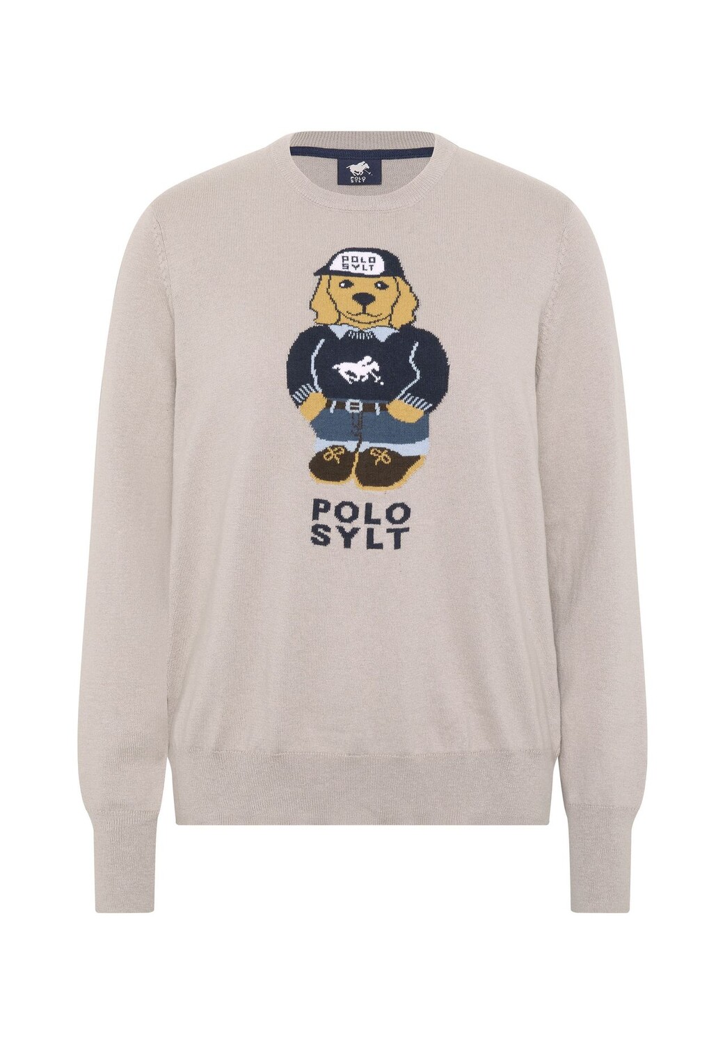 

Вязаный свитер с собачьим узором POLO SYLT, цвет Ashes Roses