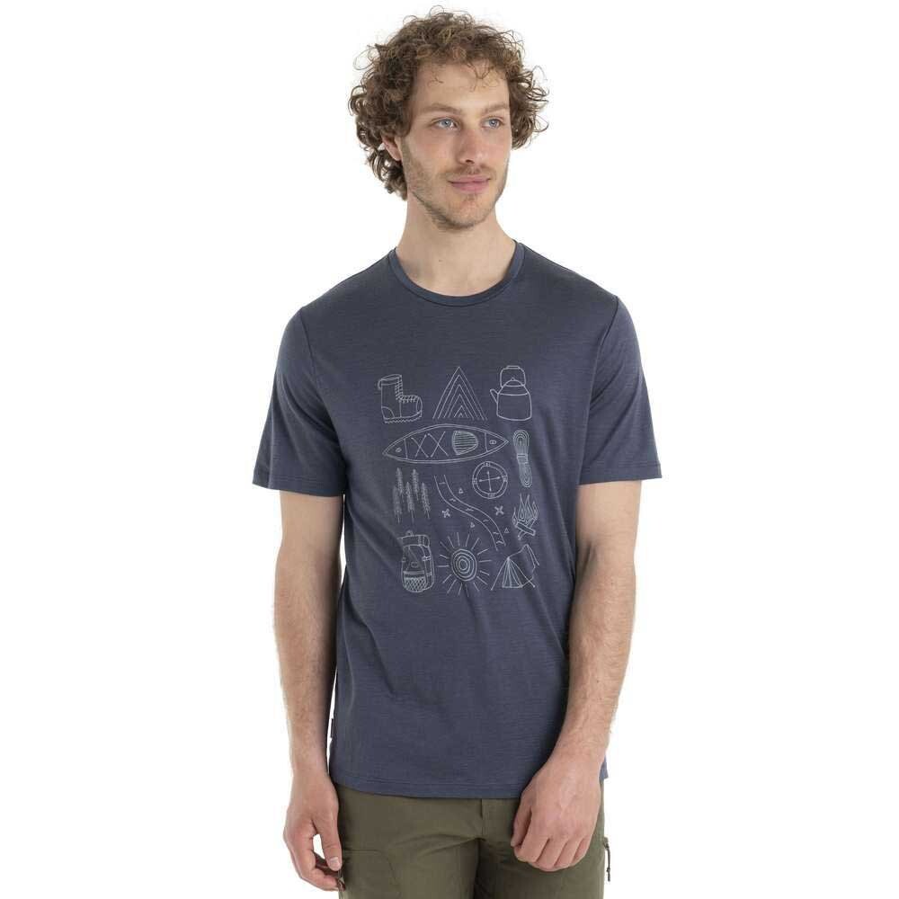 

Футболка Icebreaker 150 Tech Lite II Camp Essential Merino, синий