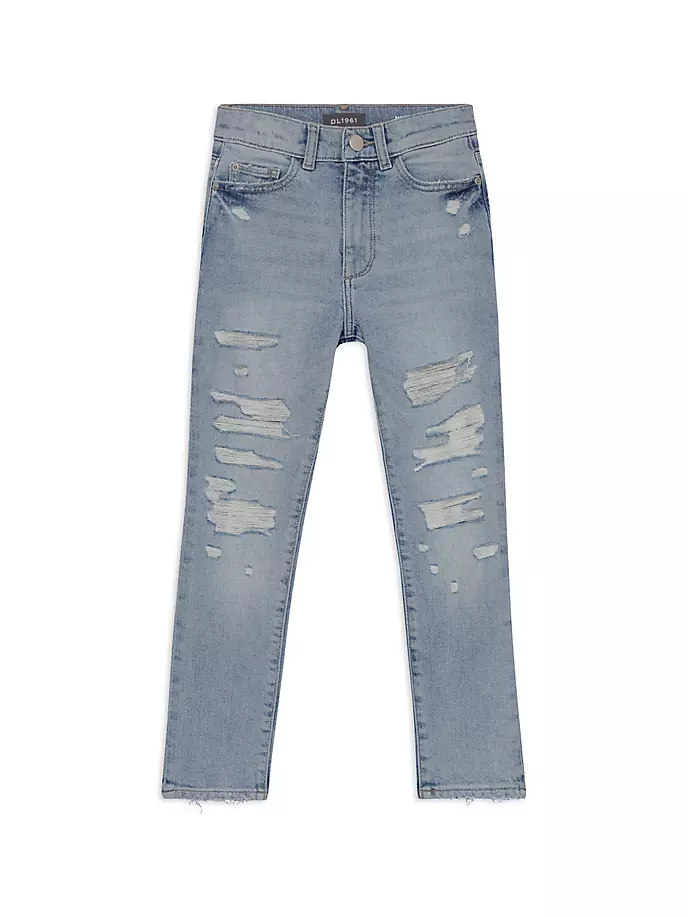 цена Прямые джинсы Emie с высокой посадкой для маленьких девочек и девочек Dl1961 Premium Denim, цвет ice