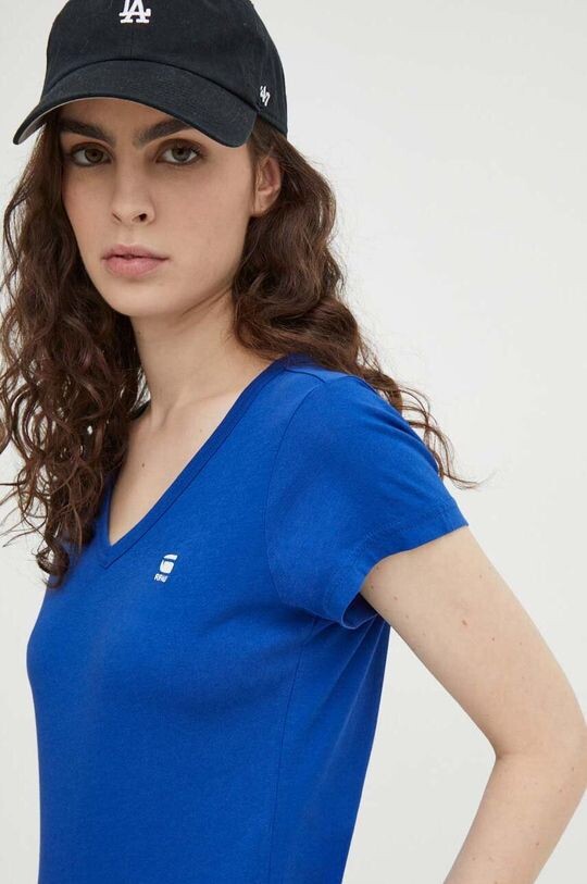 

Хлопковая футболка G-Star Raw, синий