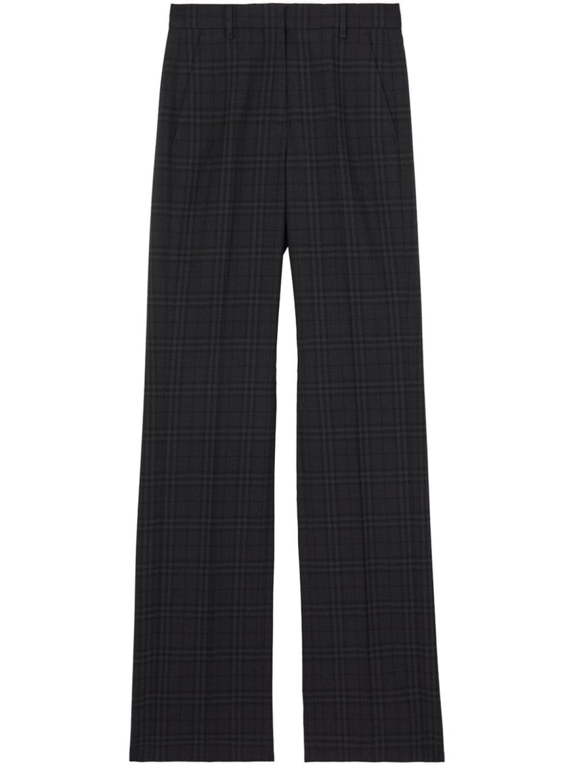 

Burberry клетчатые брюки строгого кроя, черный