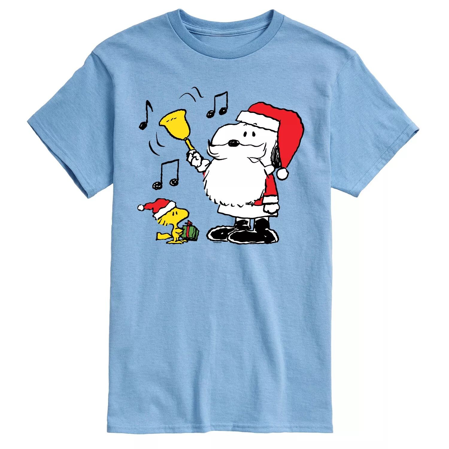 

Мужская футболка Peanuts Snoopy Santa Bell Licensed Character