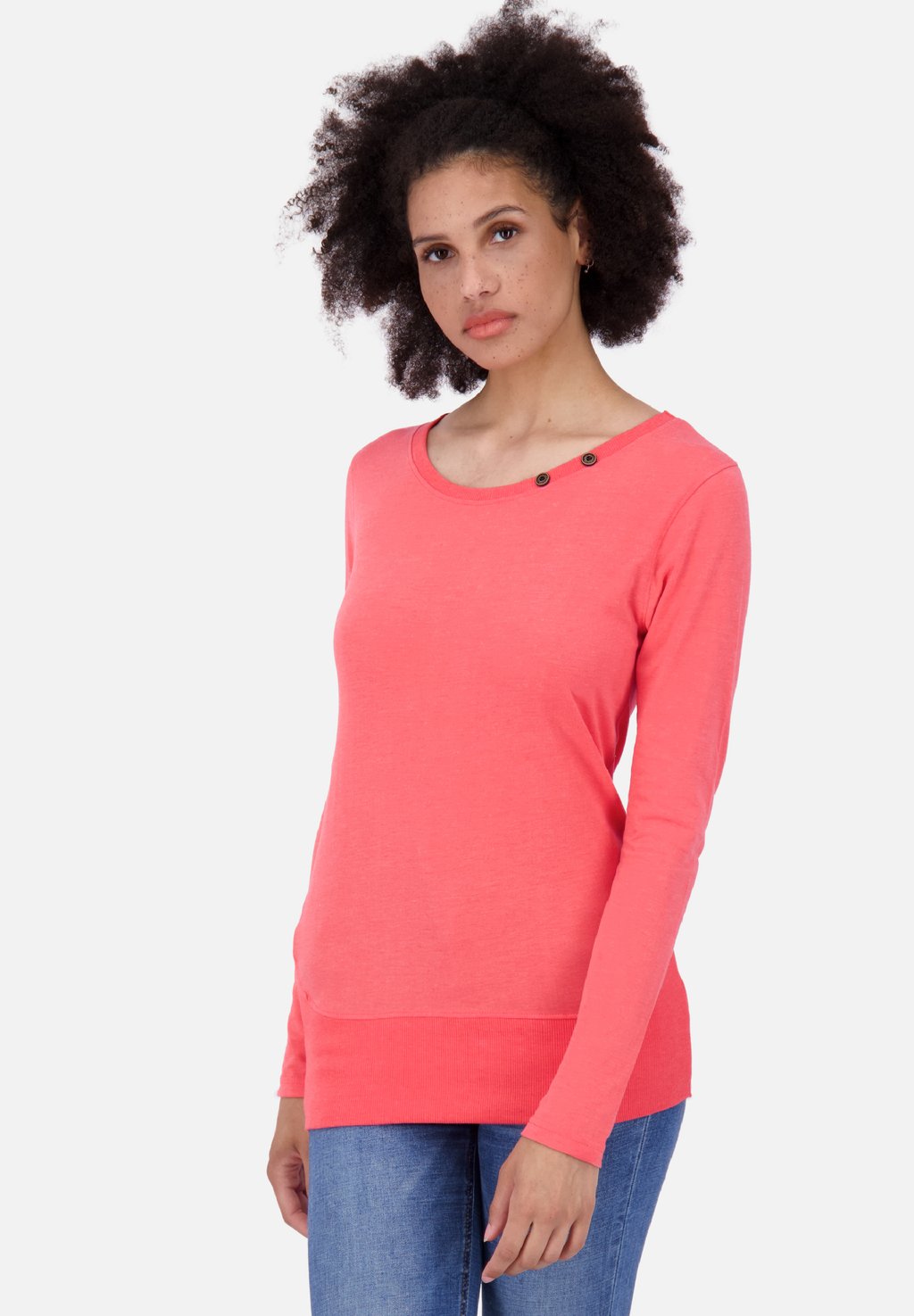 Рубашка с длинным рукавом CONNYAK alife & kickin, цвет coral melange цена и фото