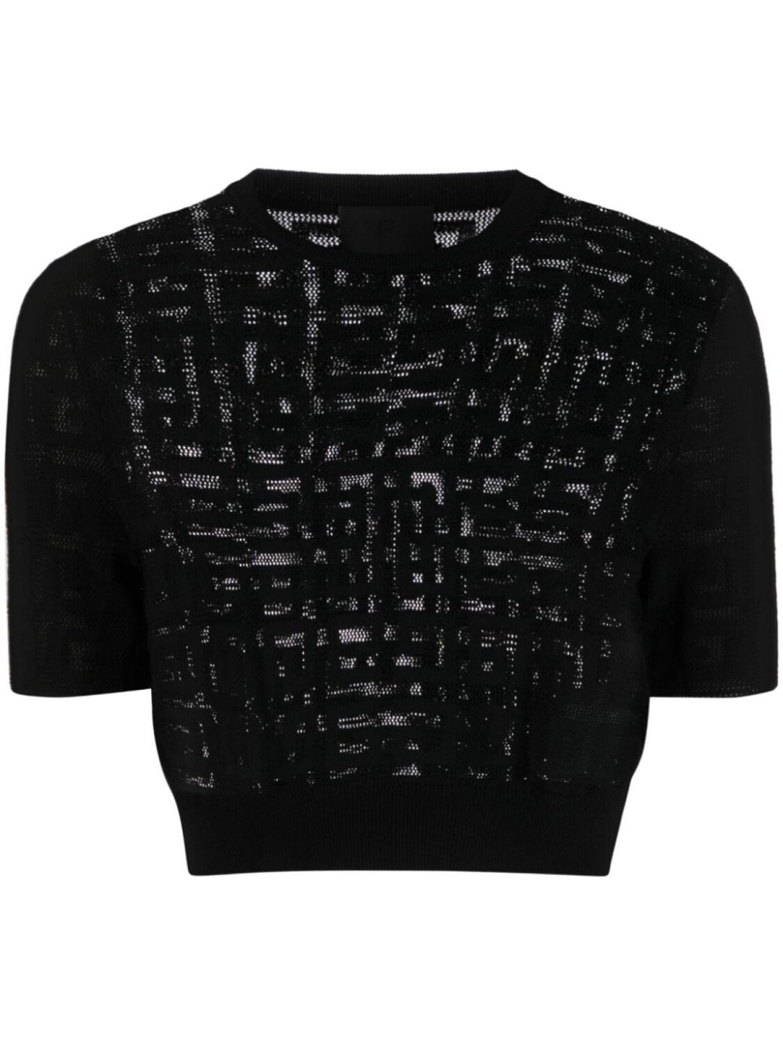 

Givenchy укороченная футболка, черный
