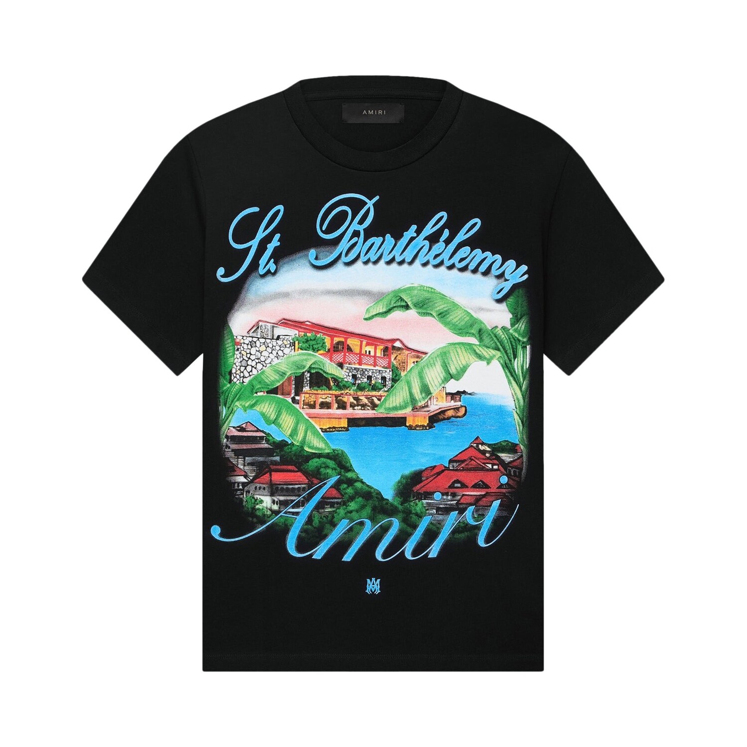 

Футболка Amiri Eden Rock Airbrush, черная, Черный