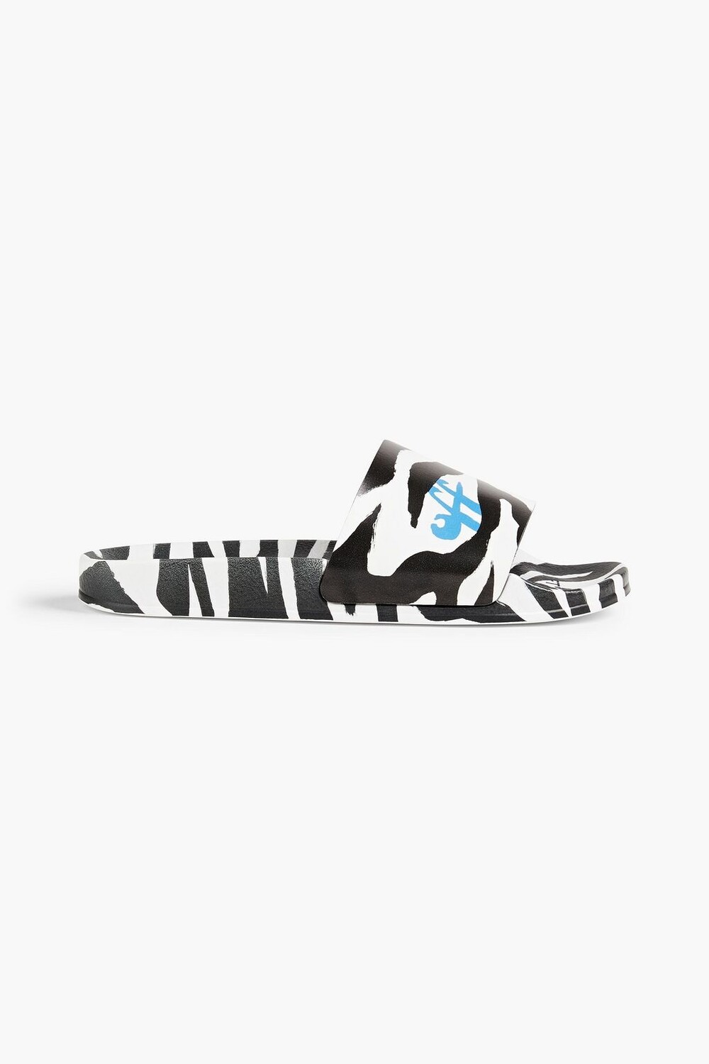 

Шлепанцы из искусственной кожи с зебровым принтом Off-White, животный принт