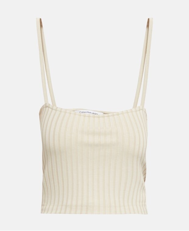 

Топ на тонких бретельках Calvin Klein, бежевый