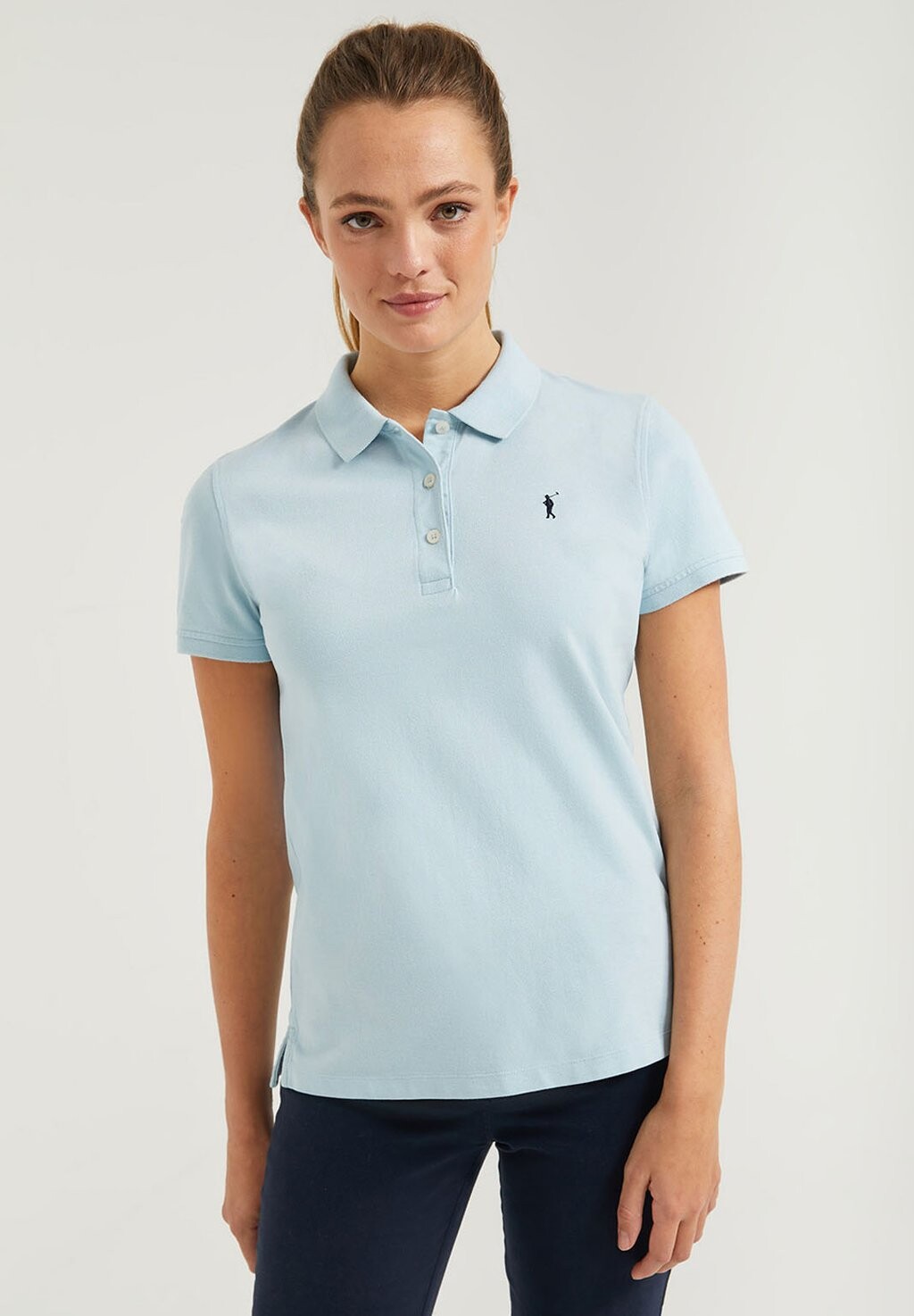 

Рубашка-поло SHORT SLEEVE Polo Club, цвет sky blue
