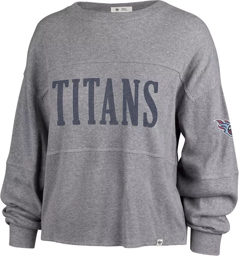 

Женская серая футболка с длинным рукавом '47 Tennessee Titans Jada