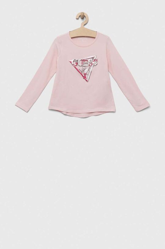 

Лонгслив Guess для детей, розовый