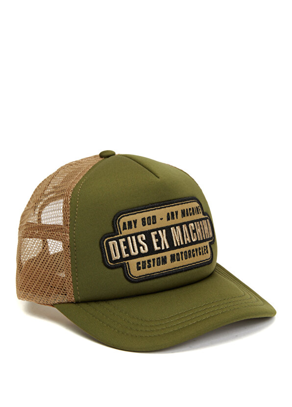 Мужская шляпа цвета хаки с нашивкой-логотипом Deus Ex Machina