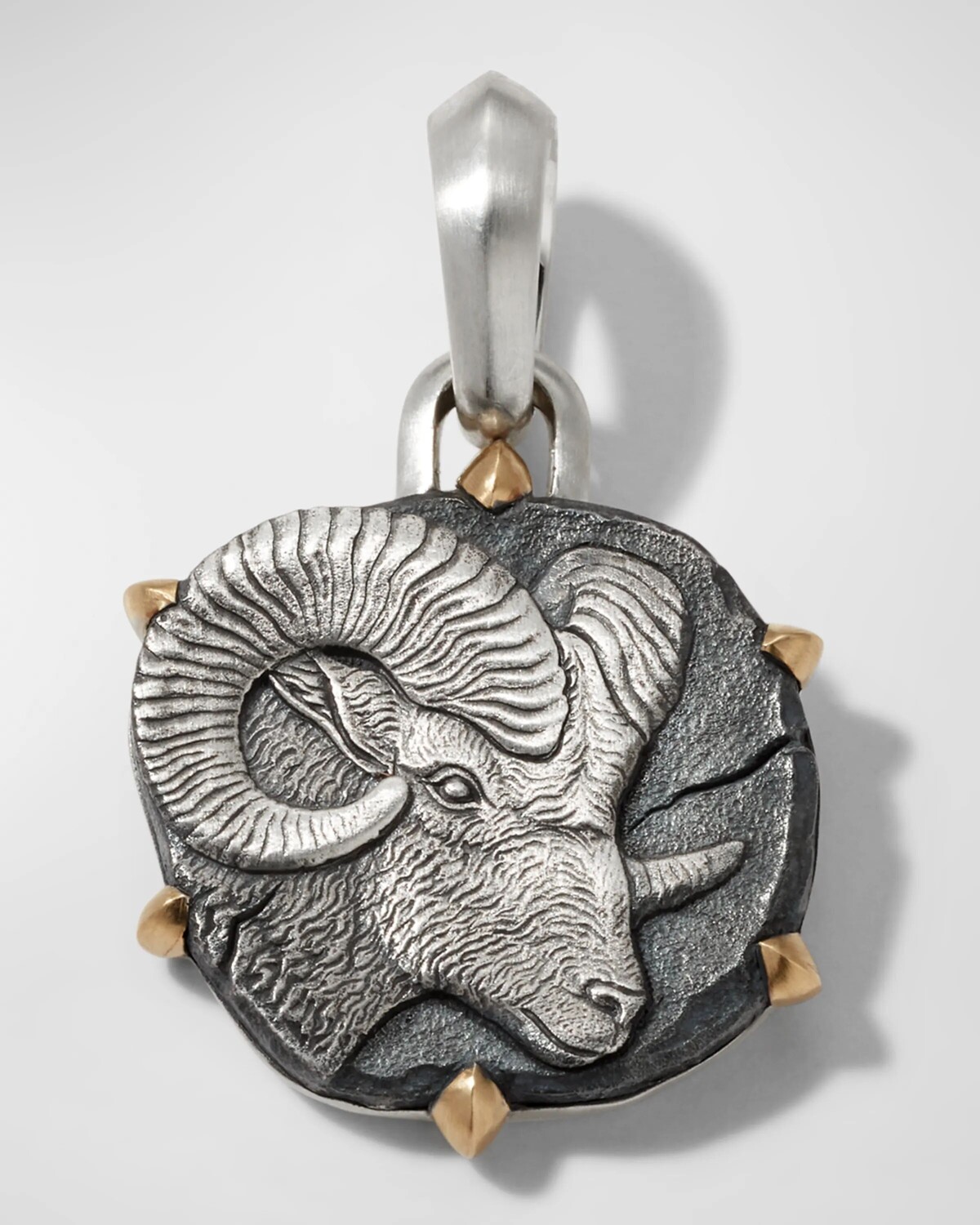 

Мужской кулон «Зодиак», серебро с золотом 18 карат, 33 мм David Yurman, цвет Aries