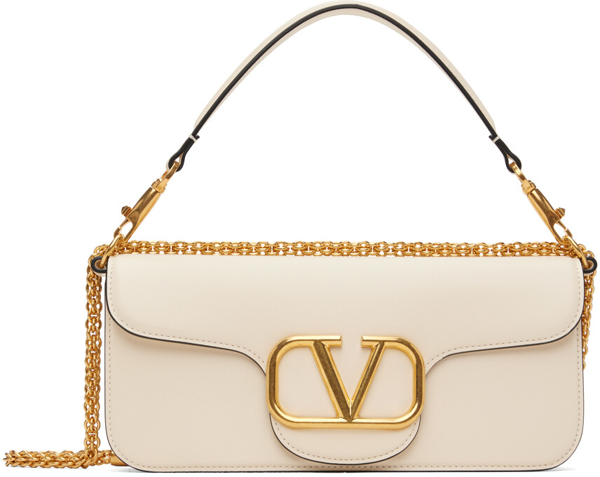 

Бежевый маленький лок Сумка Valentino Garavani