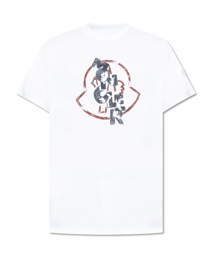 

Футболка с логотипом Moncler, белый