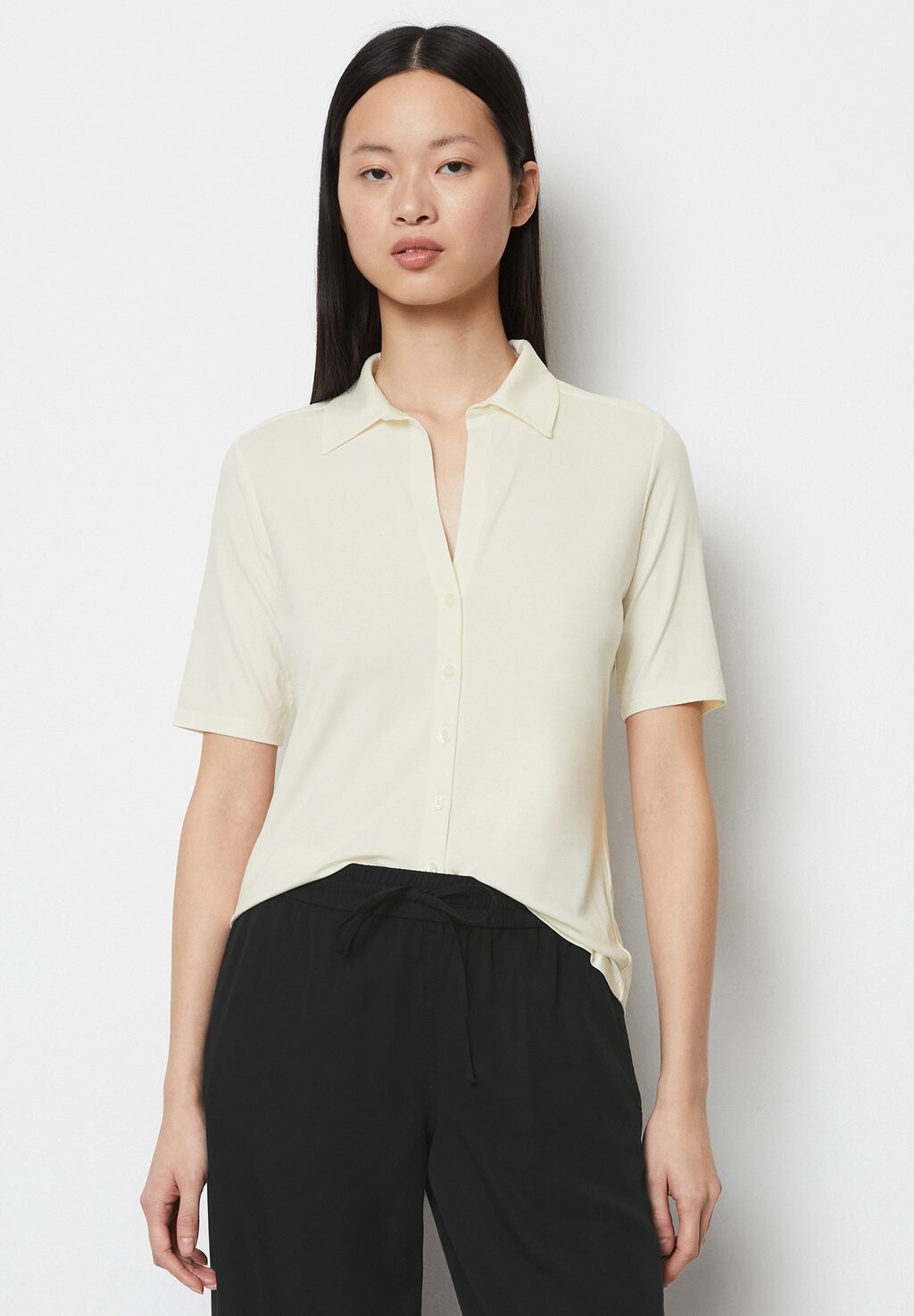 

Блуза-рубашка KURZARM-AUS LENZING ECOVERO Marc O'Polo, цвет off white