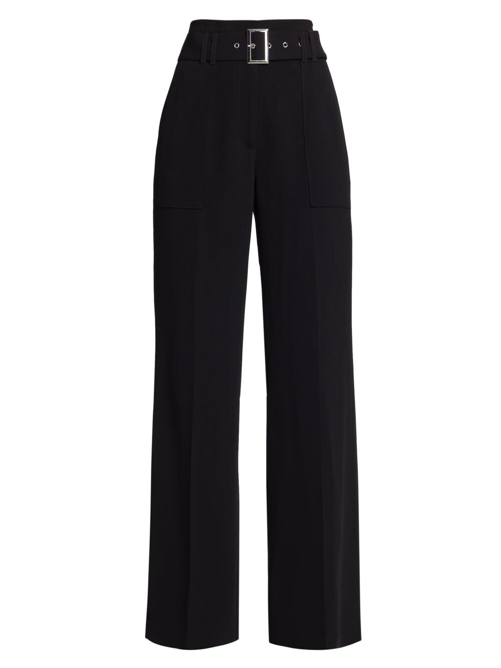 

Широкие брюки с поясом Elie Tahari, Черный