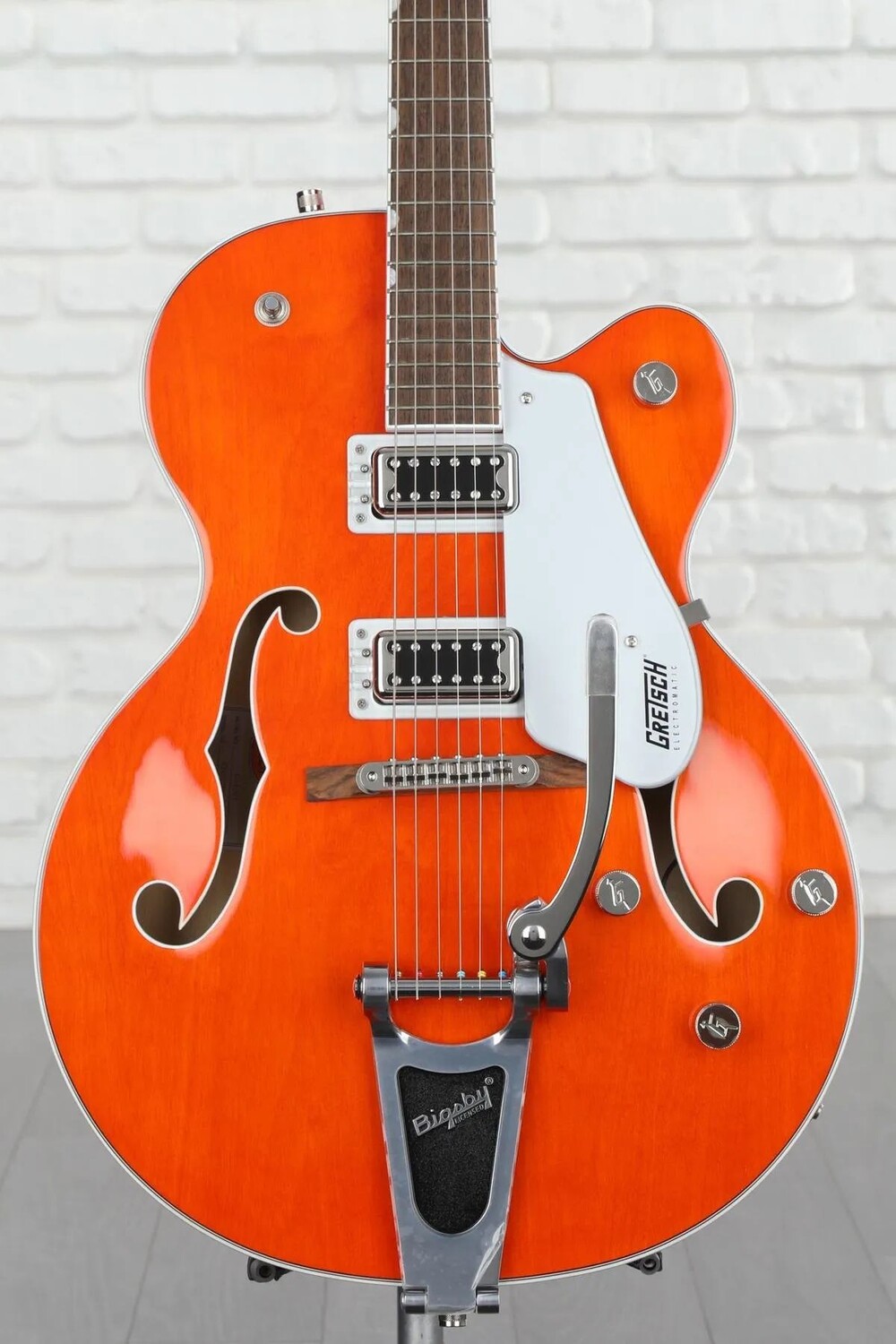 

Gretsch G5420T Electromatic Classic Hollowbody Single-cut электрогитара с Bigsby - оранжевое пятно