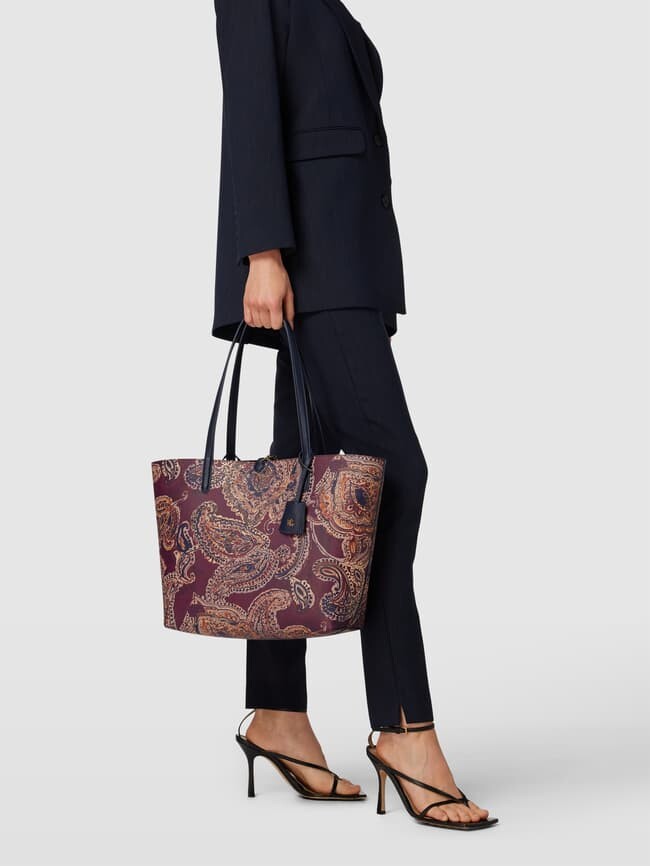 

Шопер с двусторонней функцией Lauren Ralph Lauren, фиолетовый