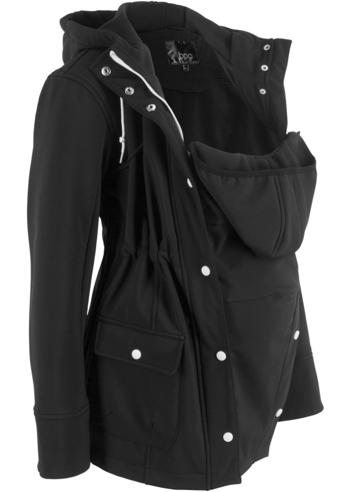Куртка из софтшелла для новорожденных/куртка из софтшелла для беременных Bpc Bonprix Collection, черный