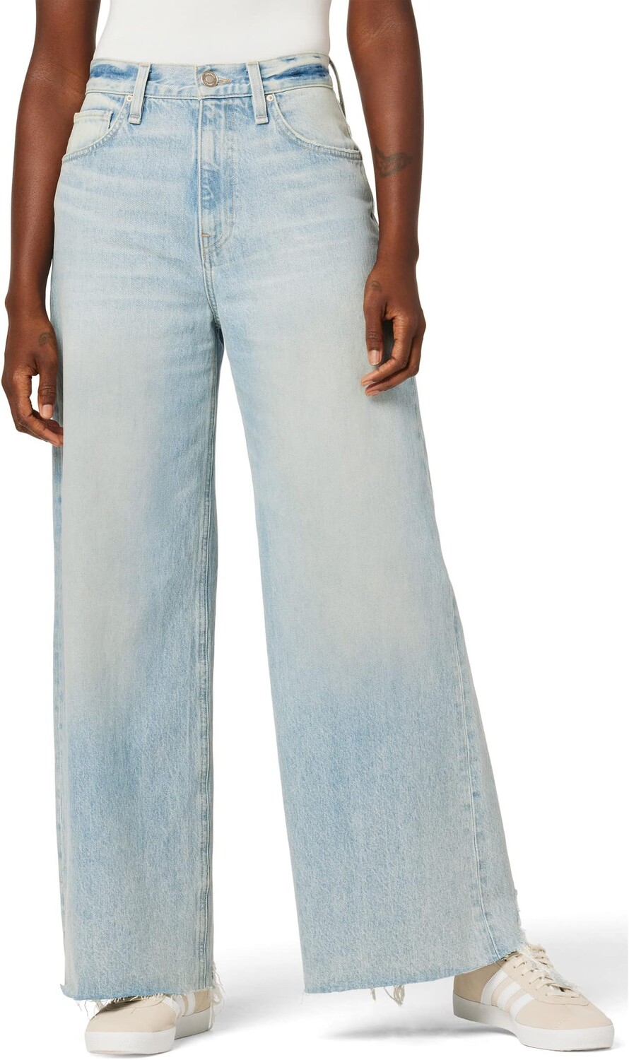 

Джинсы James High-Rise Wide Leg Barefoot in Iris Hudson Jeans, цвет Iris