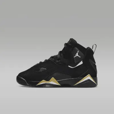 

Кроссовки Jordan True Flight, цвет Black/Metallic Gold/White