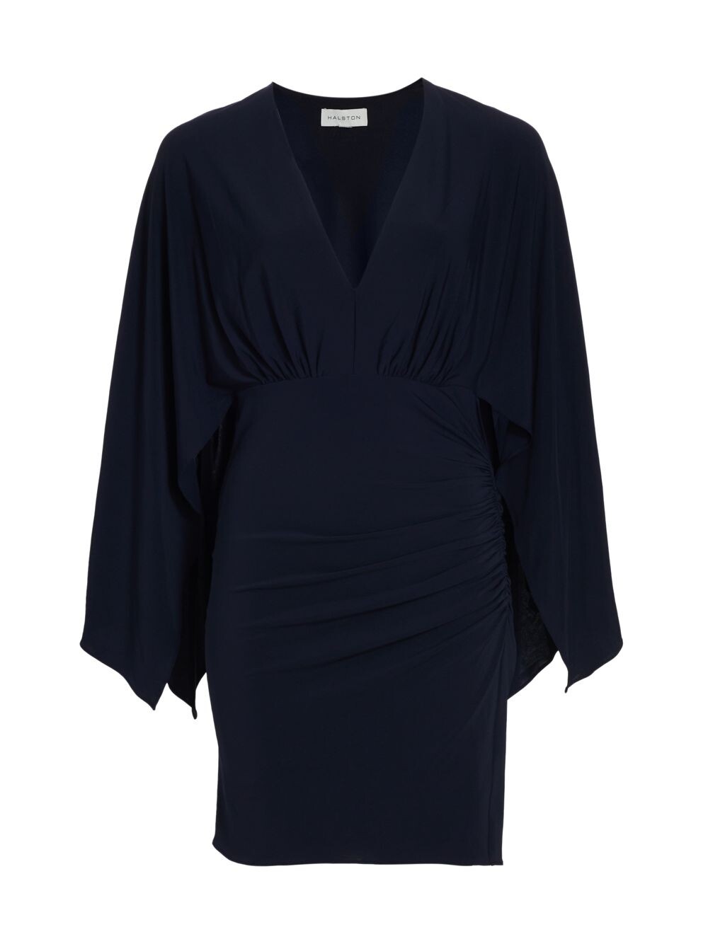 

Мини-платье Oaklynn Body-Con со сборками Halston, нави