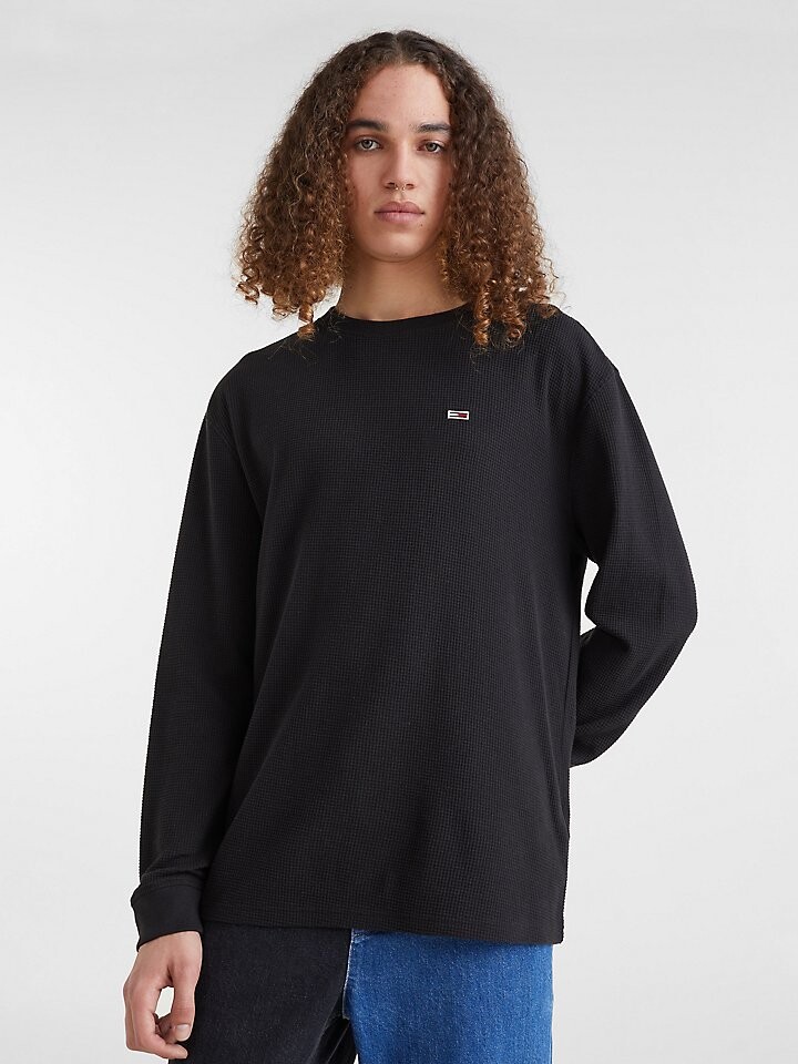 

Вафельная футболка с длинными рукавами Skater Tommy Jeans