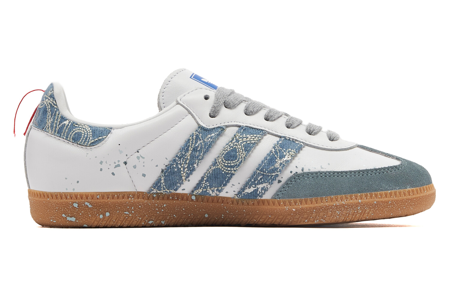 

Кроссовки adidas originals SAMBA OG Skateboarding Shoes Unisex Low-top White/Blue/Red, красный