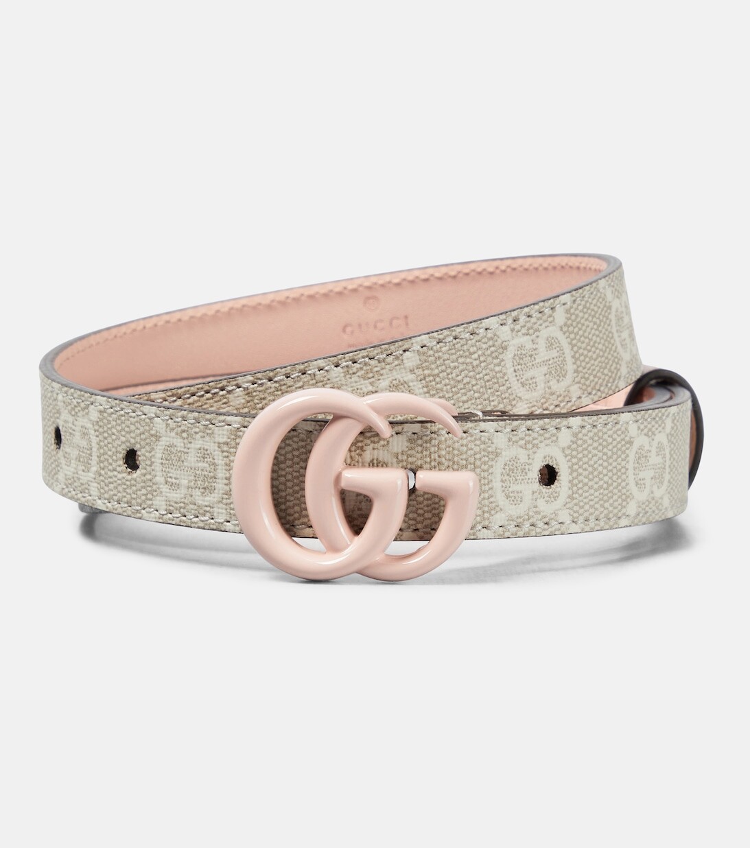 

Холщовый ремень GG Marmont Supreme Gucci, бежевый
