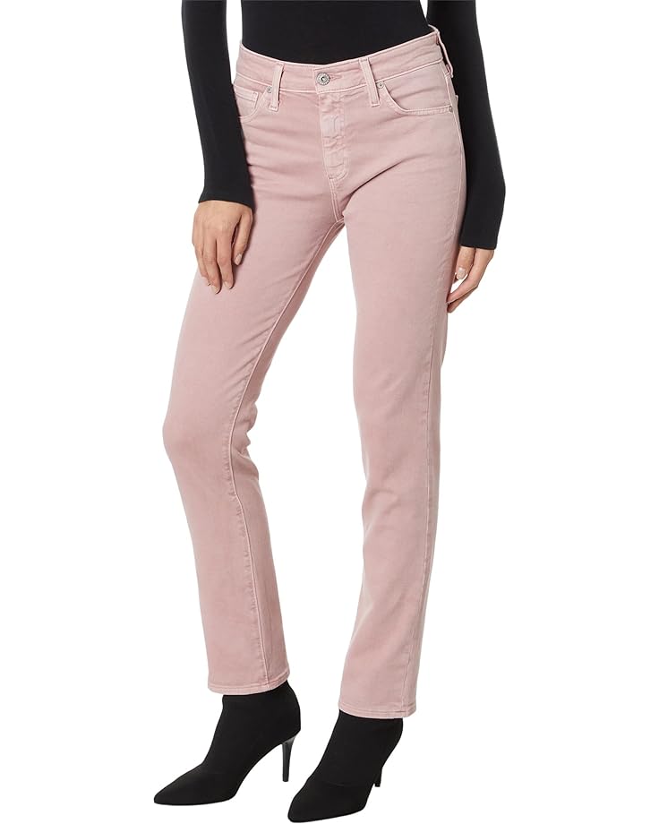 цена Джинсы AG Jeans Mari High-Rise Slim Straight in Hi-White Rosy Blush, белый