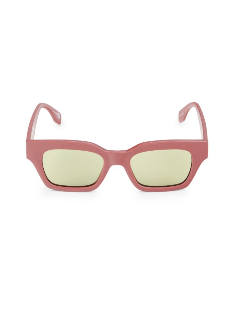 цена Квадратные солнцезащитные очки Last Straw 51MM Le Sustain By Le Specs Eyewear, розовый