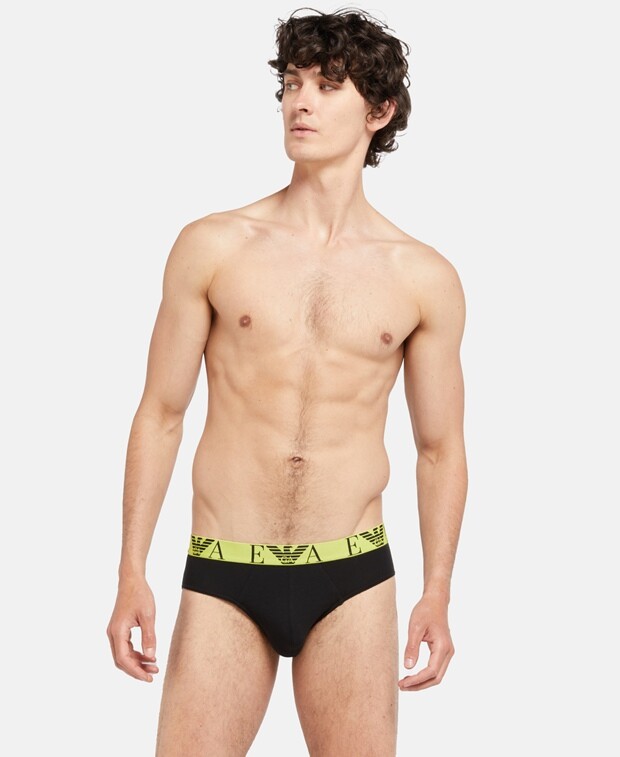 

Трусы, упаковка 3 шт. Emporio Armani, неоновый зеленый
