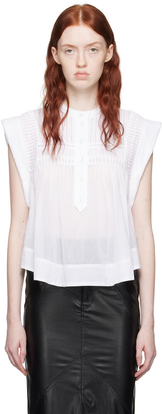 

Белая блузка Leaza Isabel Marant Etoile