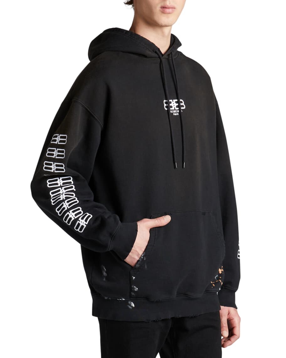

Мужская толстовка с капюшоном и вышивкой BB Balenciaga