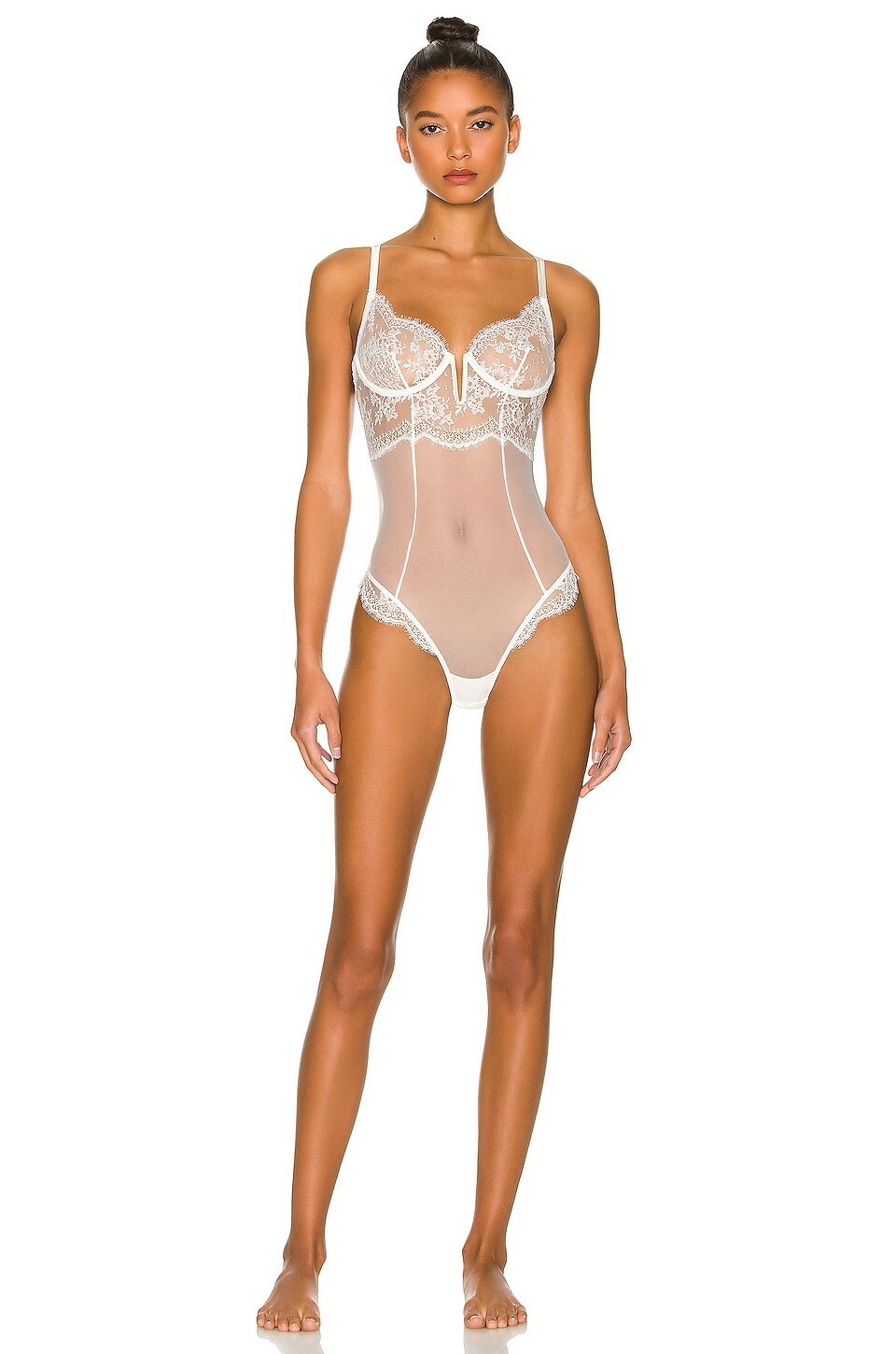 

Боди fleur du mal Frankie Lace, слоновая кость