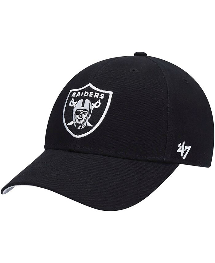 

Черная базовая регулируемая кепка MVP Little Boys and Girls Las Vegas Raiders '47 Brand, черный