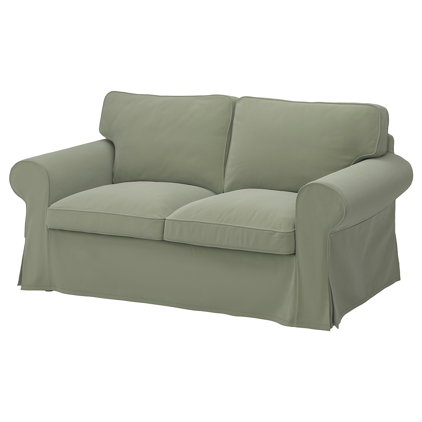 ЭКТОРП 2 раскладывающийся диван, Хакебо серо-зеленый EKTORP IKEA