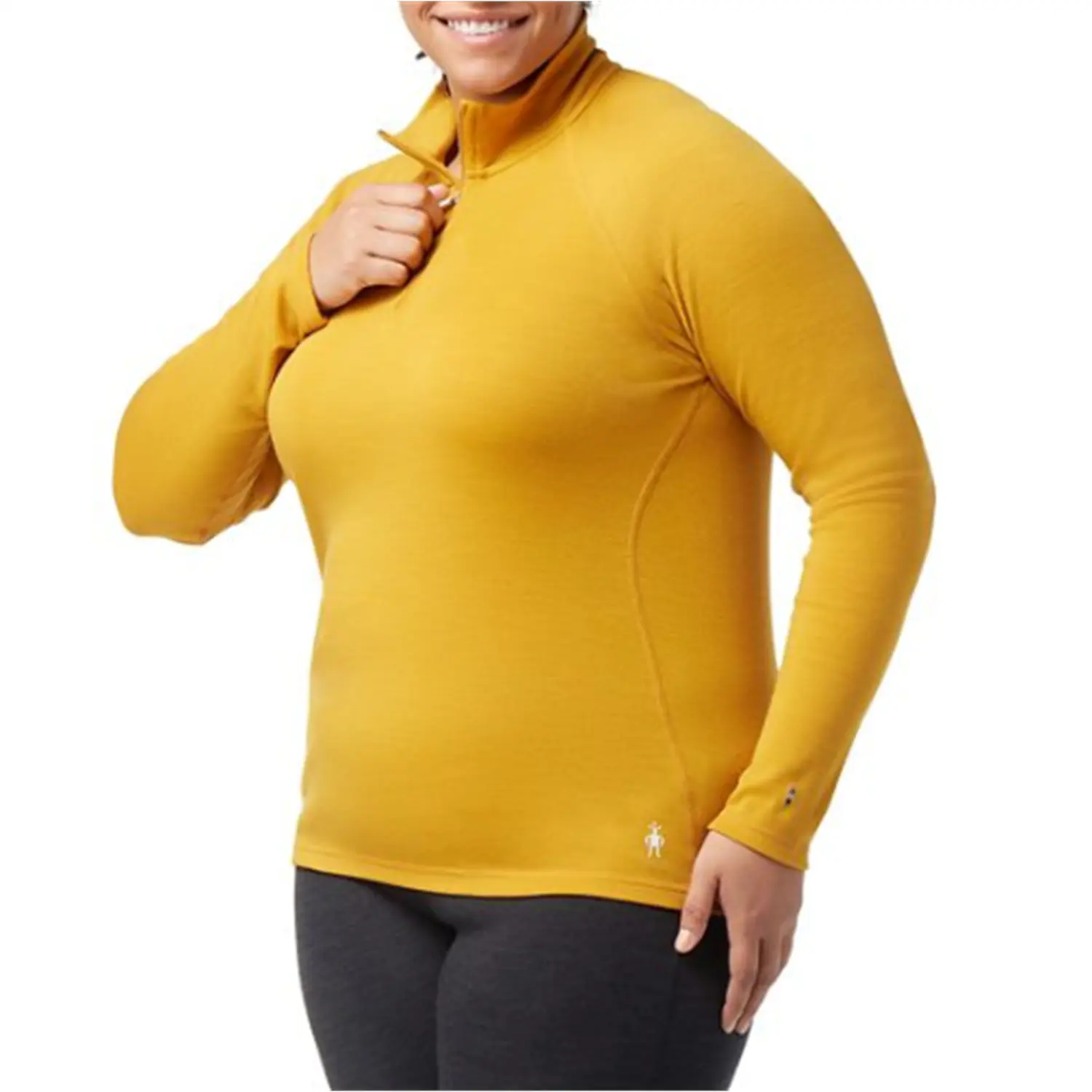 

Базовый слой Smartwool Classic Thermal Merino 1/4 Zip Plus Top, цвет Honey Gold Heather